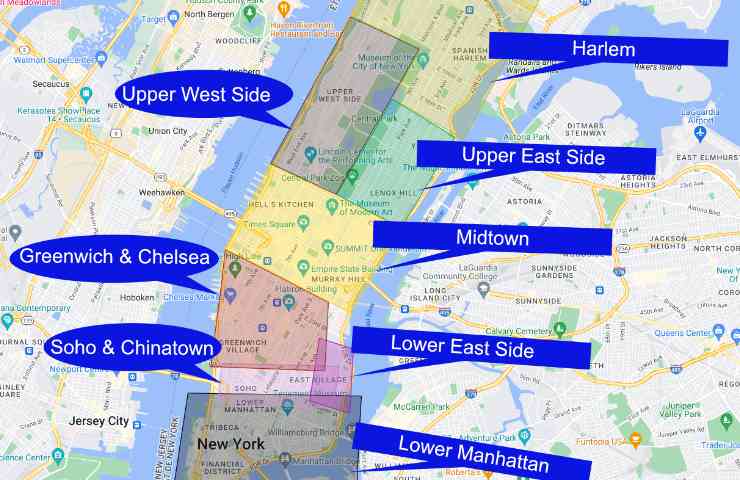 Carte Manhattan