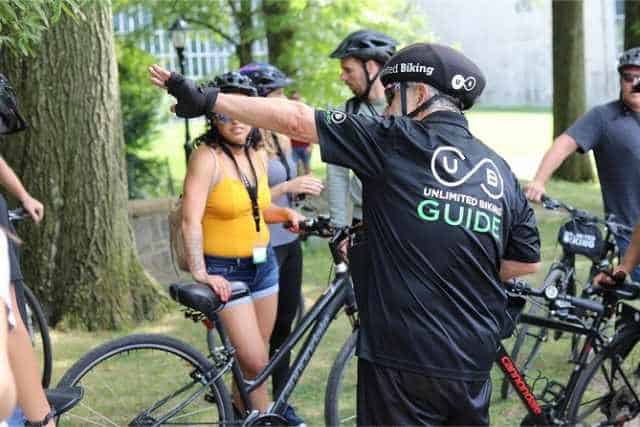 Visite vélo en français