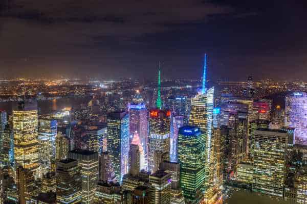 photos à new york la nuit