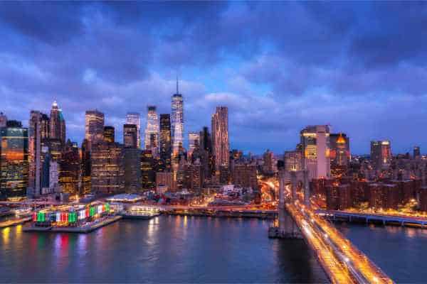 Skyline Manhattan Night Photos New York 600400